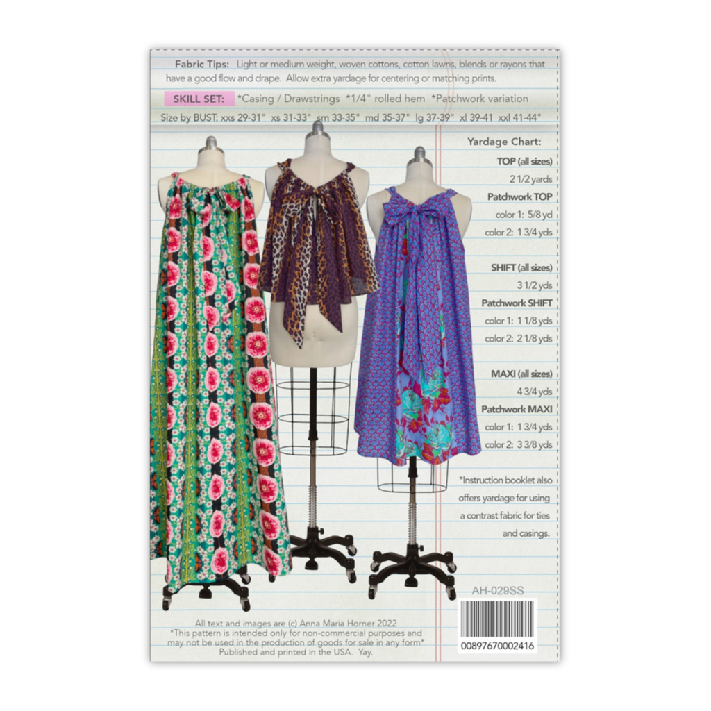 Anna Maria - Swing Set Dress/Top Pattern