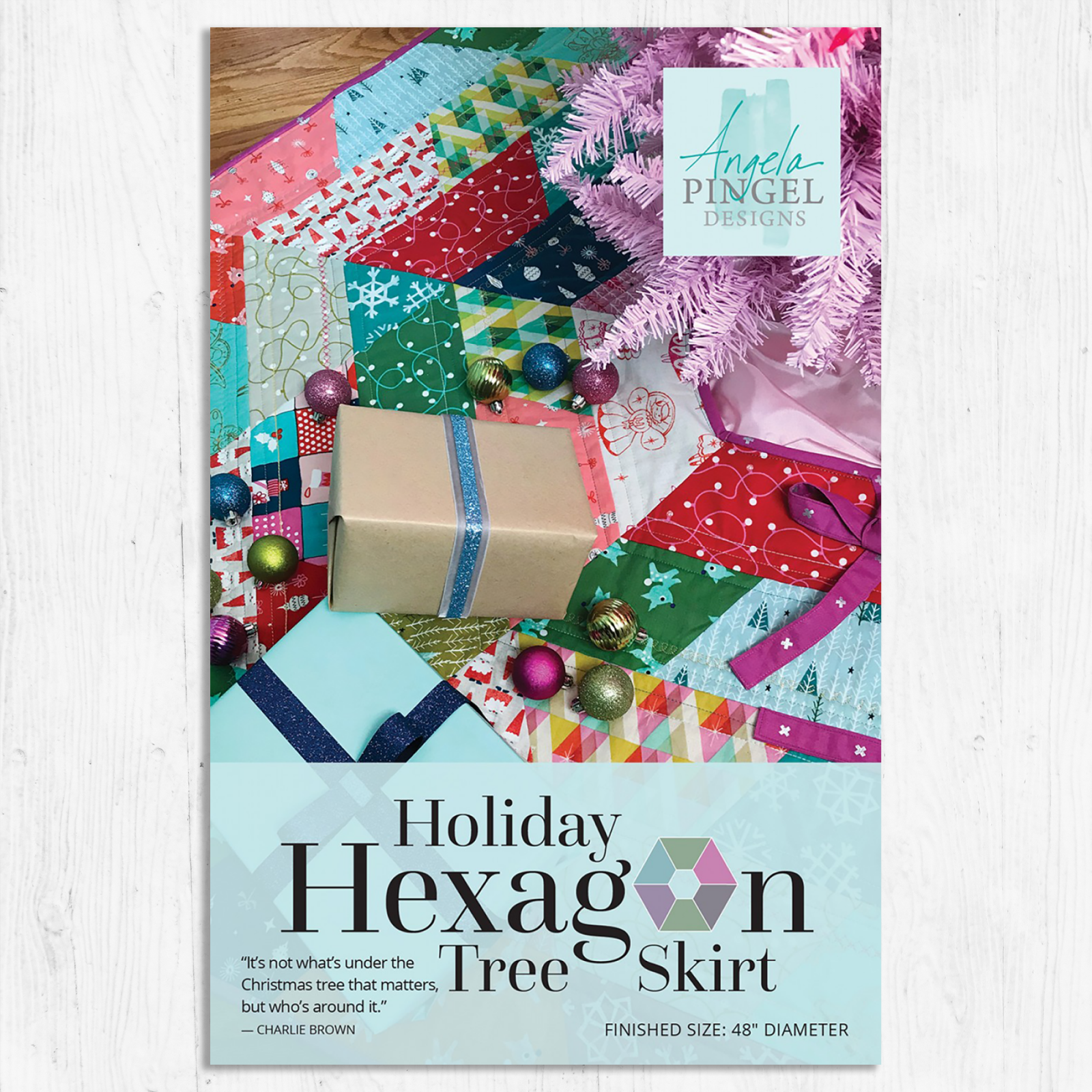 Angela Pingel - Holiday Hexagon Tree Skirt Pattern