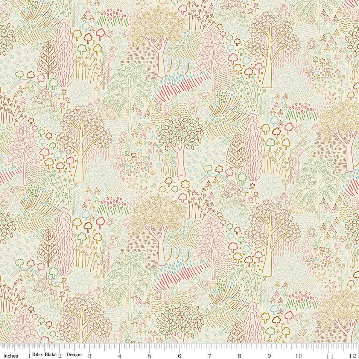 One Yard Cuts - Woodland Walk - Autumn Berries - Woodland Melody C