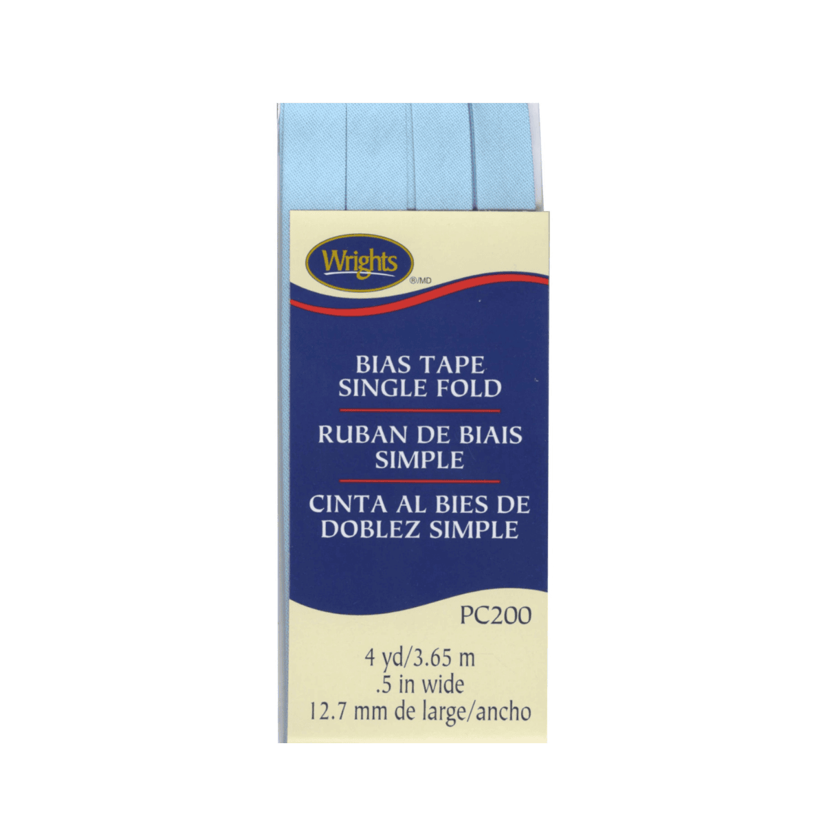 1/2" Single Fold Bias Tape - 4 yds - Blue