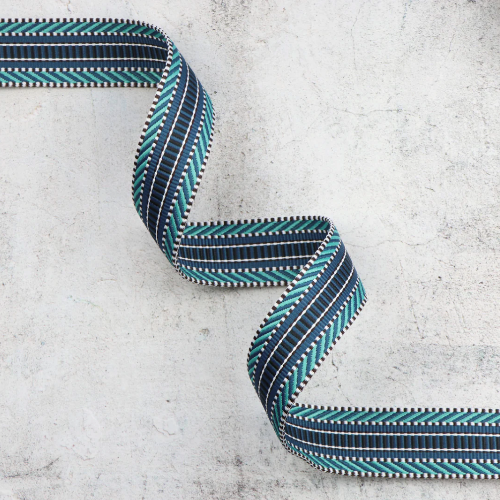 Railroad Track Blues 1-1/2" Webbing