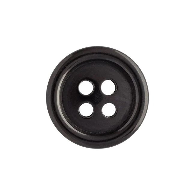 1" Standard Coat Button - Black 