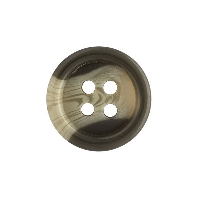 1" Standard Coat Button - Mottled Gray