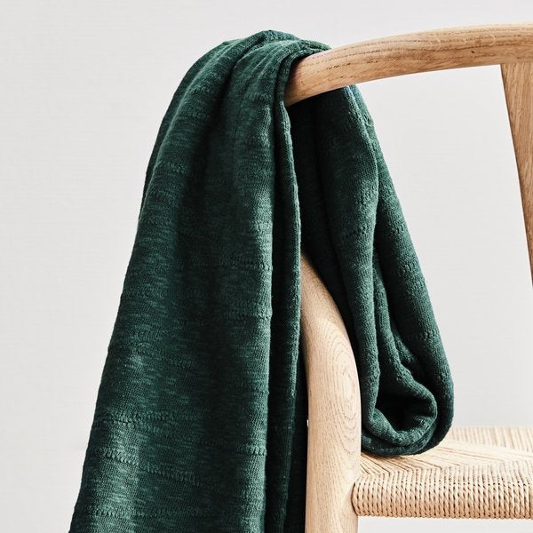 Slub Jacquard - Bottle Green