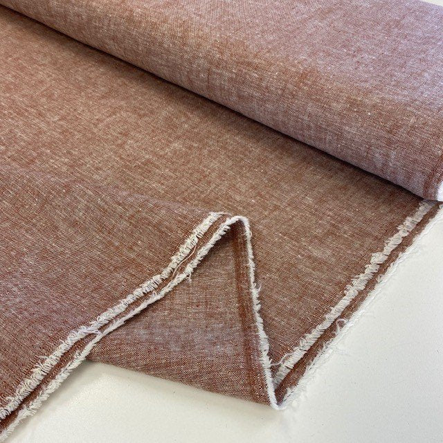Brussels Washer Yarn Dyed Linen Blend - Chestnut