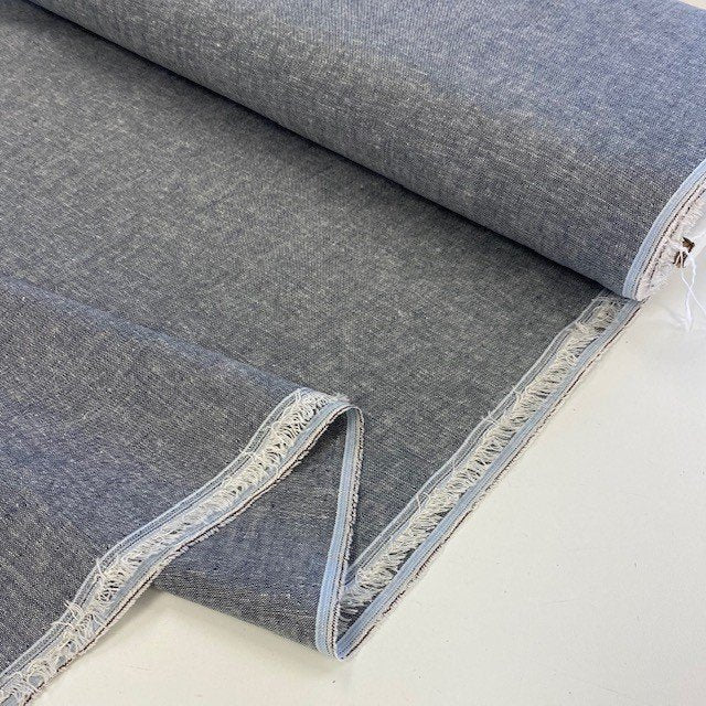 Brussels Washer Yarn Dyed Linen Blend - Grey