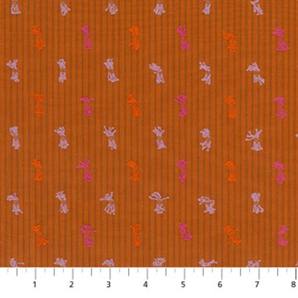 Garden Variety Woven - Channeling - Rust