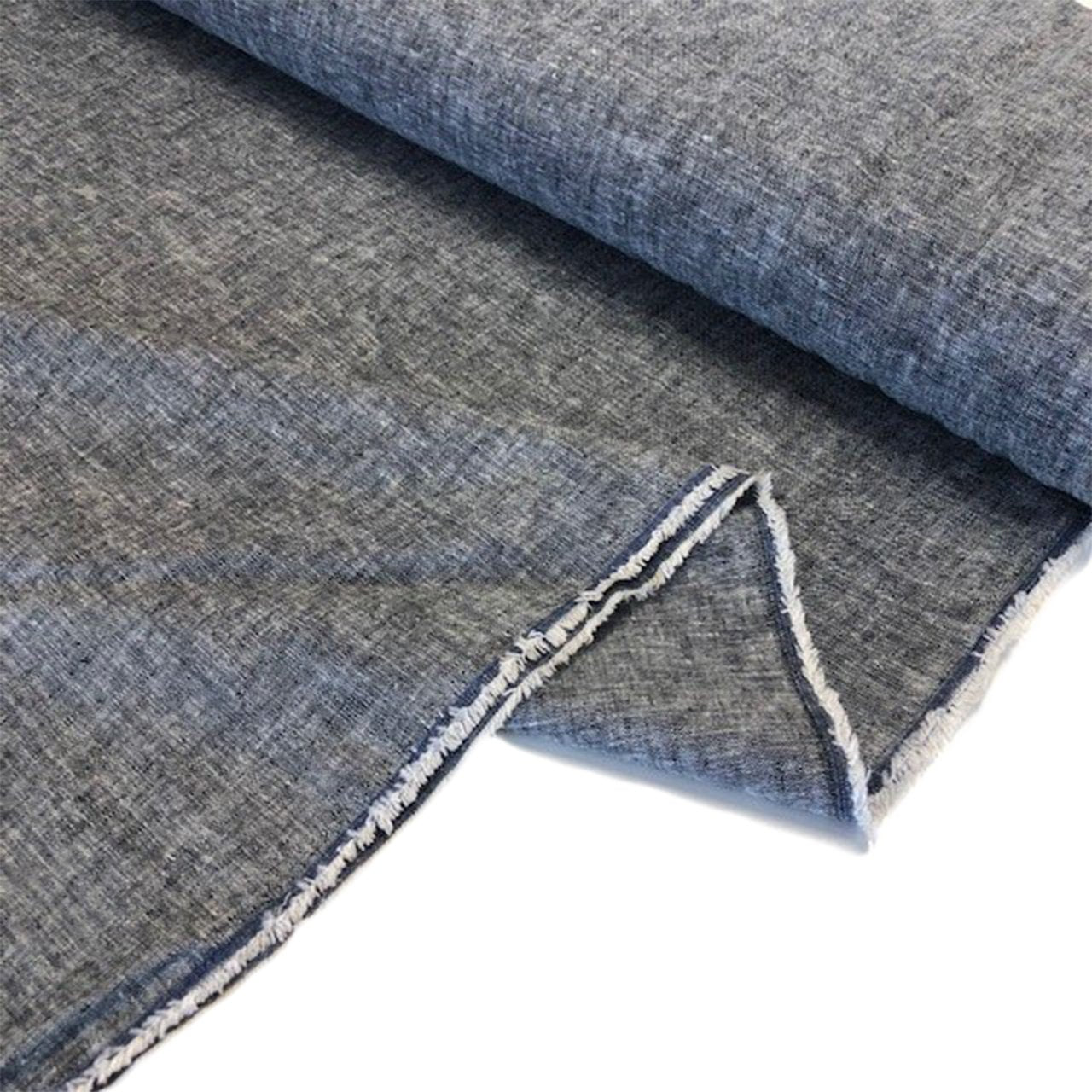 Brussels Washer Yarn Dyed Linen Blend - Black/White