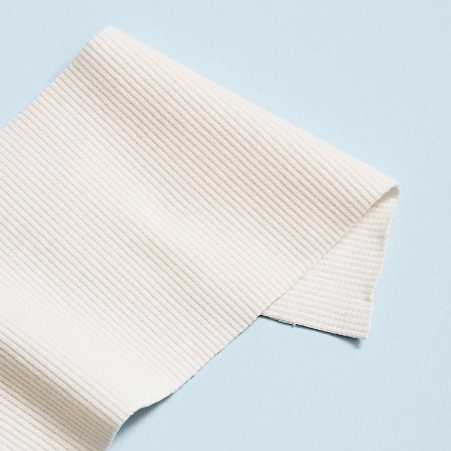 2x1 Rib Knit - Creamy White