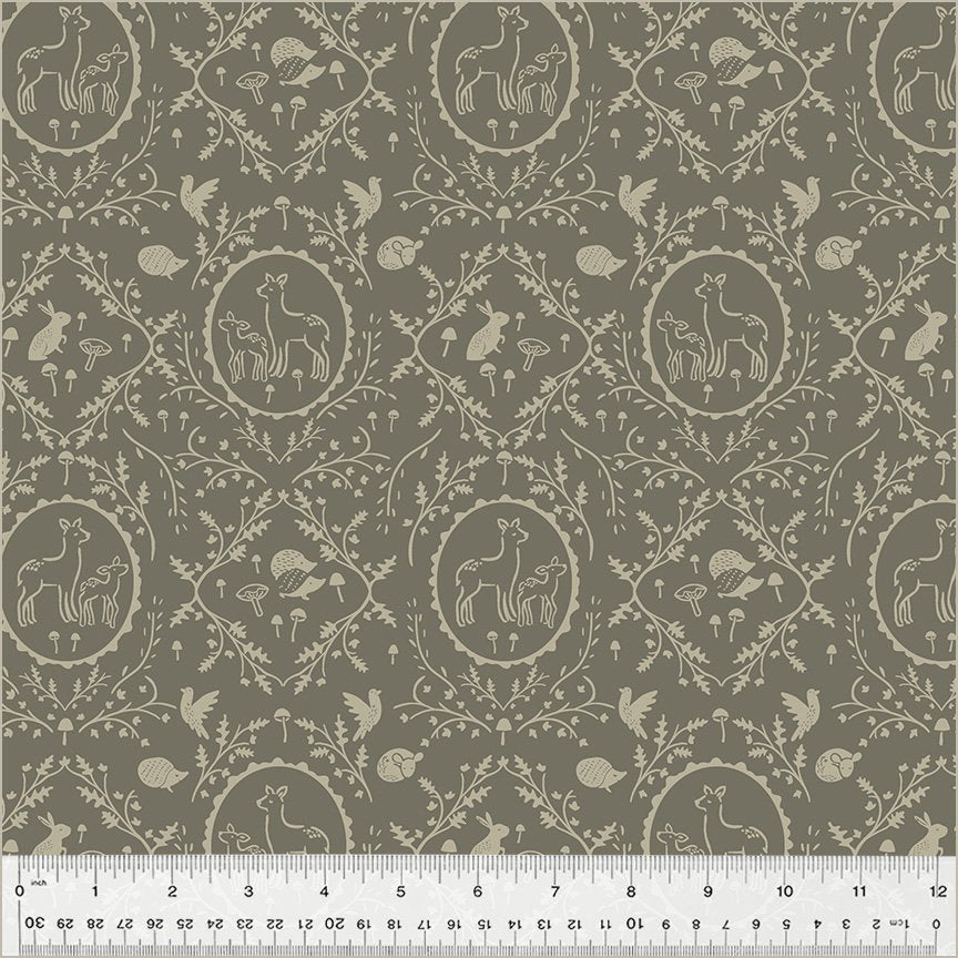 Forest Tales - Dainty Damask - Mushroom