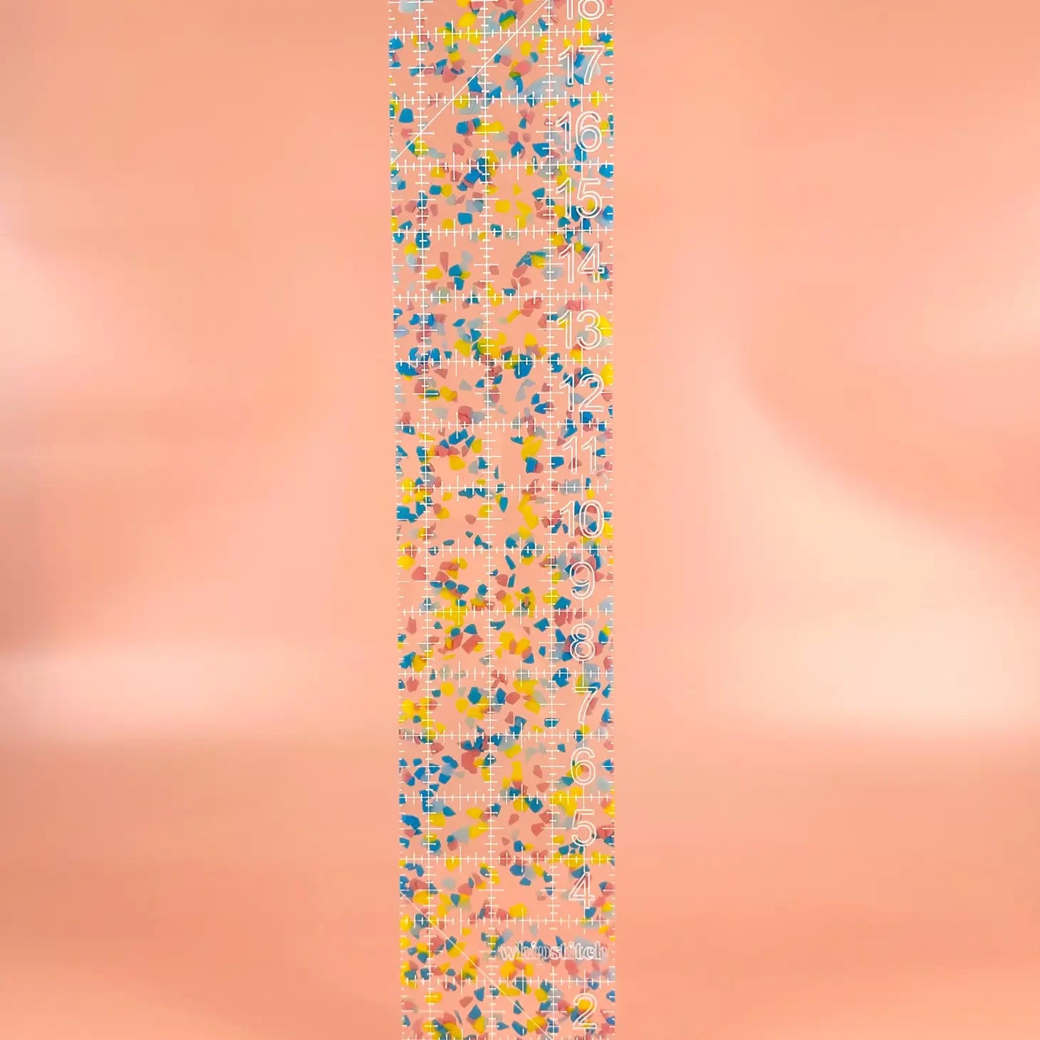 Whipstitch Handmade - Iridescent Fat Quarter Ruler - 3.5" x 18.5" 