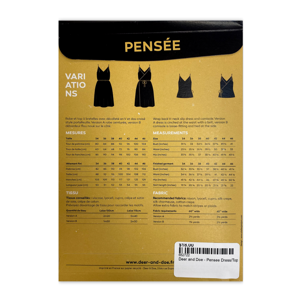 Deer and Doe - Pensee Dress/Top