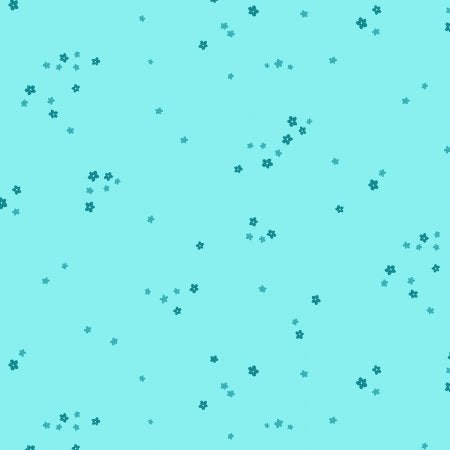 Ditsy Floral - Cyan
