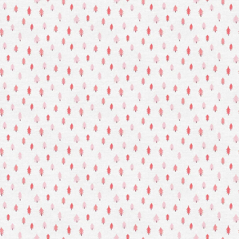 Mistletoe Mutts - Ditsy Trees - Pink