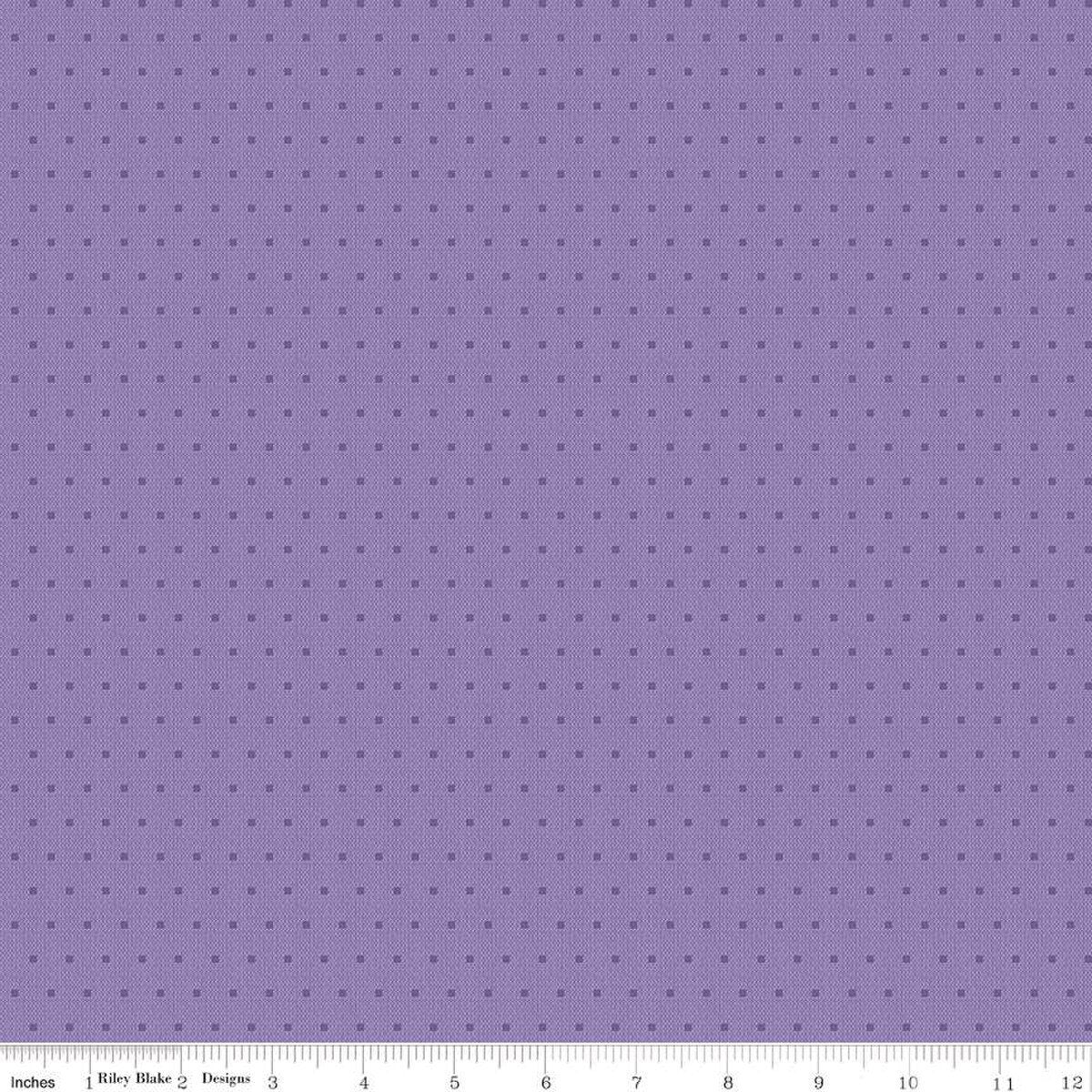 Stitcher's Flannel - Dots - Purple