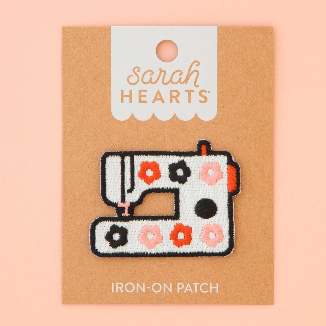 Sarah Hearts - Iron-On Patch - Daisy Sewing Machine