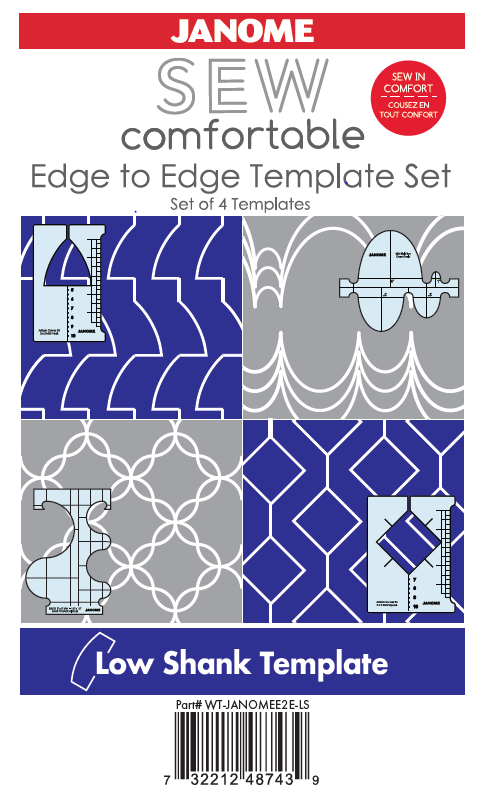Janome Edge to Edge Template Set - Low Shank Machines