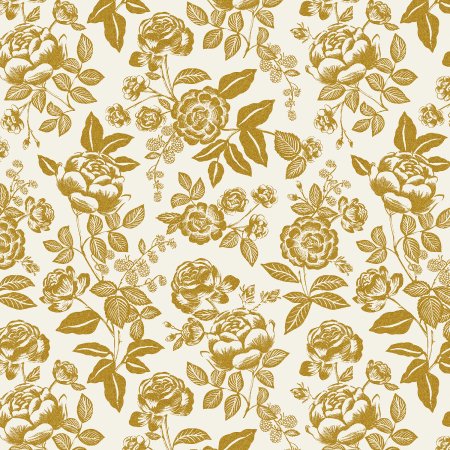 English Rose - English Rose - Cream and Gold Metallic