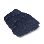 Denim Iron-On Patches - 2" x 3" - Dark Denim