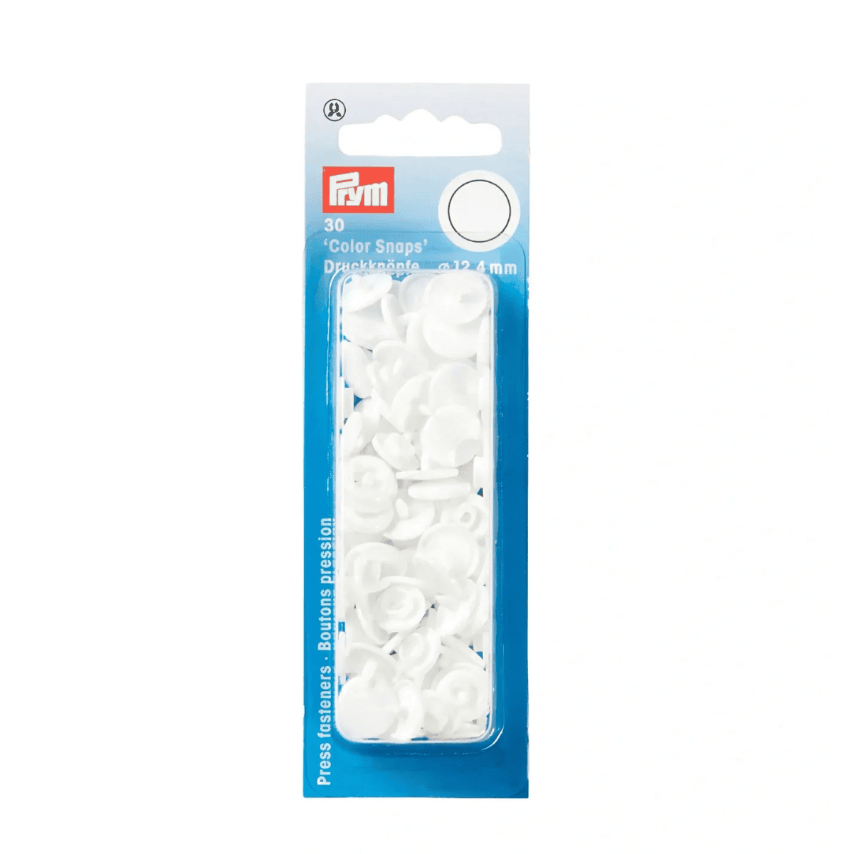 Color Snaps - 12.4mm - White (30ct)