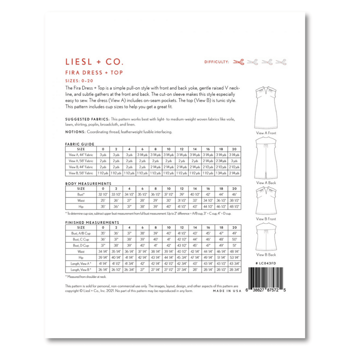 Liesl + Co - Fira Dress and Top