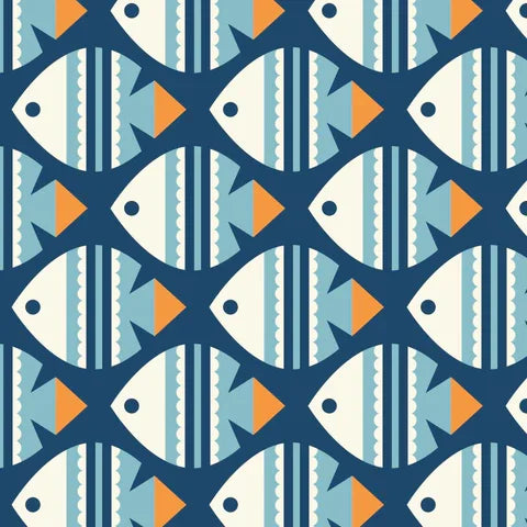 Ocean Motion Canvas - Fish