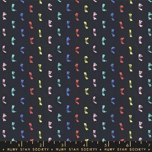 Ooh Lucky Lucky Woven - Flicker - Soft Black