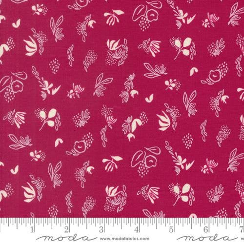 One Yard Cuts - Things Above - Floral Sprinkles - Pomegranate