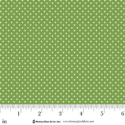 Santa's Coming to Town - Geo Ditsy - Green