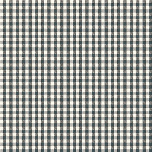 Cottage Farmhouse Fusion - Gingham Check - Dk Blue/Cream