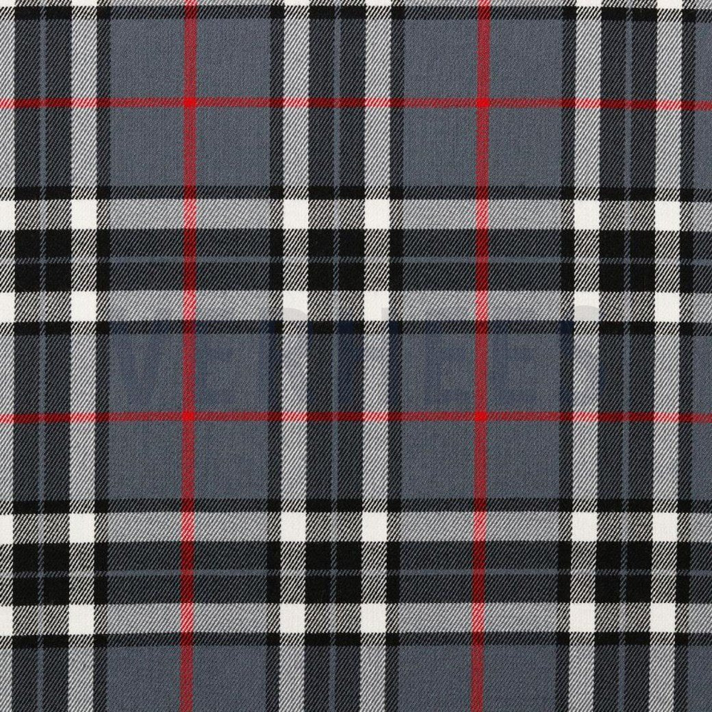 Tartan Check Flannel - Grey/Black