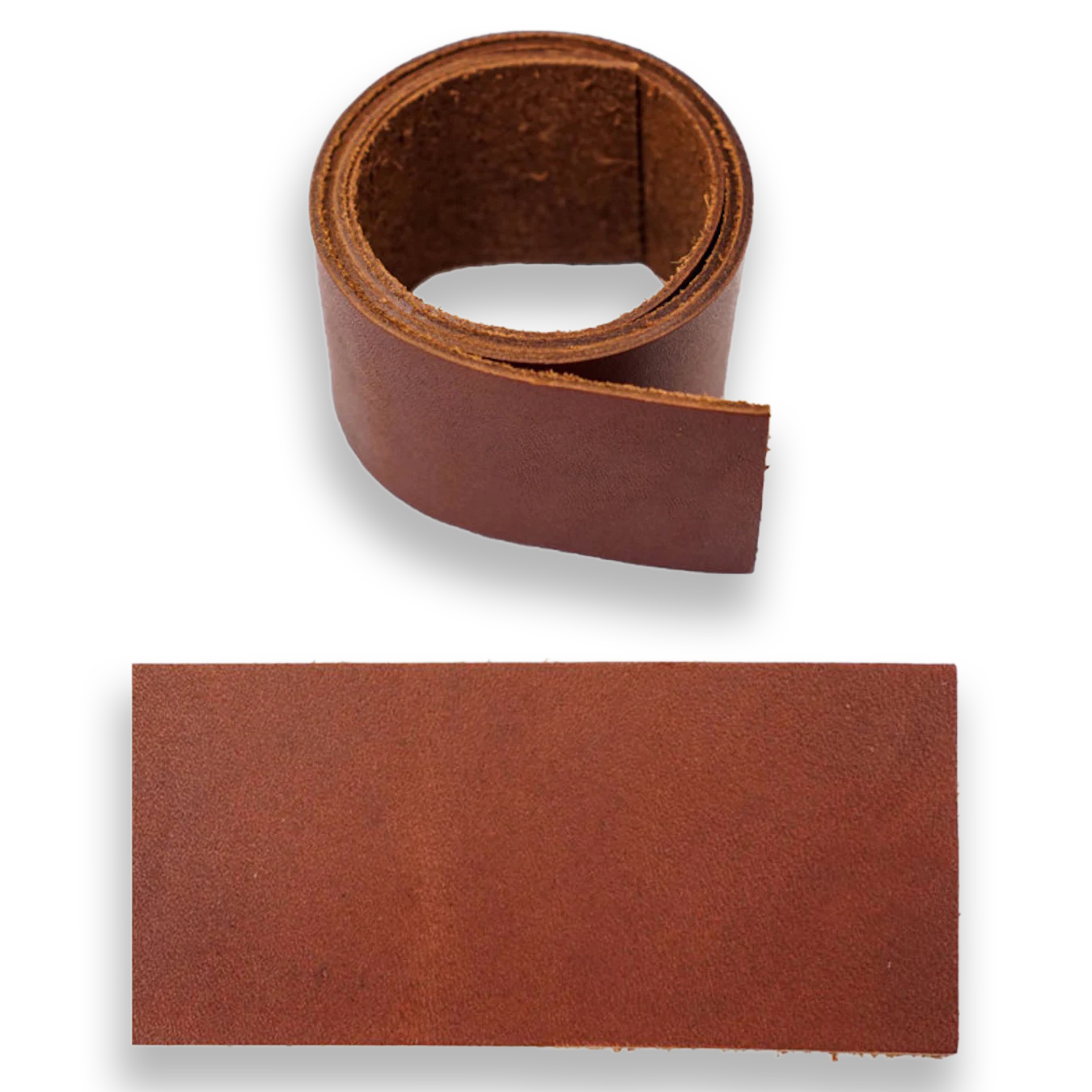 Leather Strapping 1" - English Chestnut