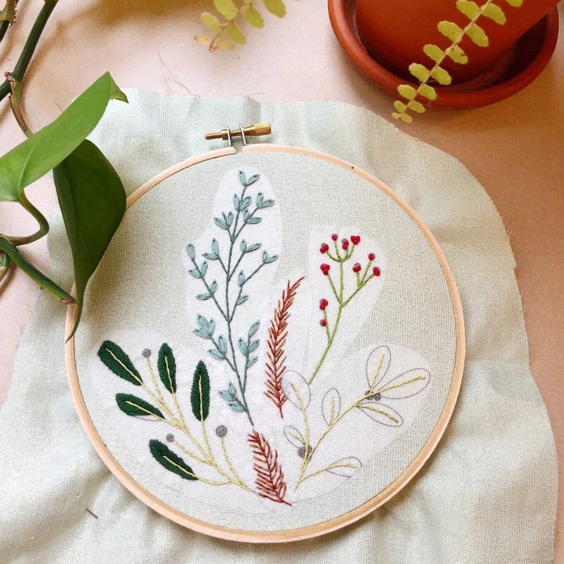 Stick + Stitch Embroidery Designs - Winter Botanicals