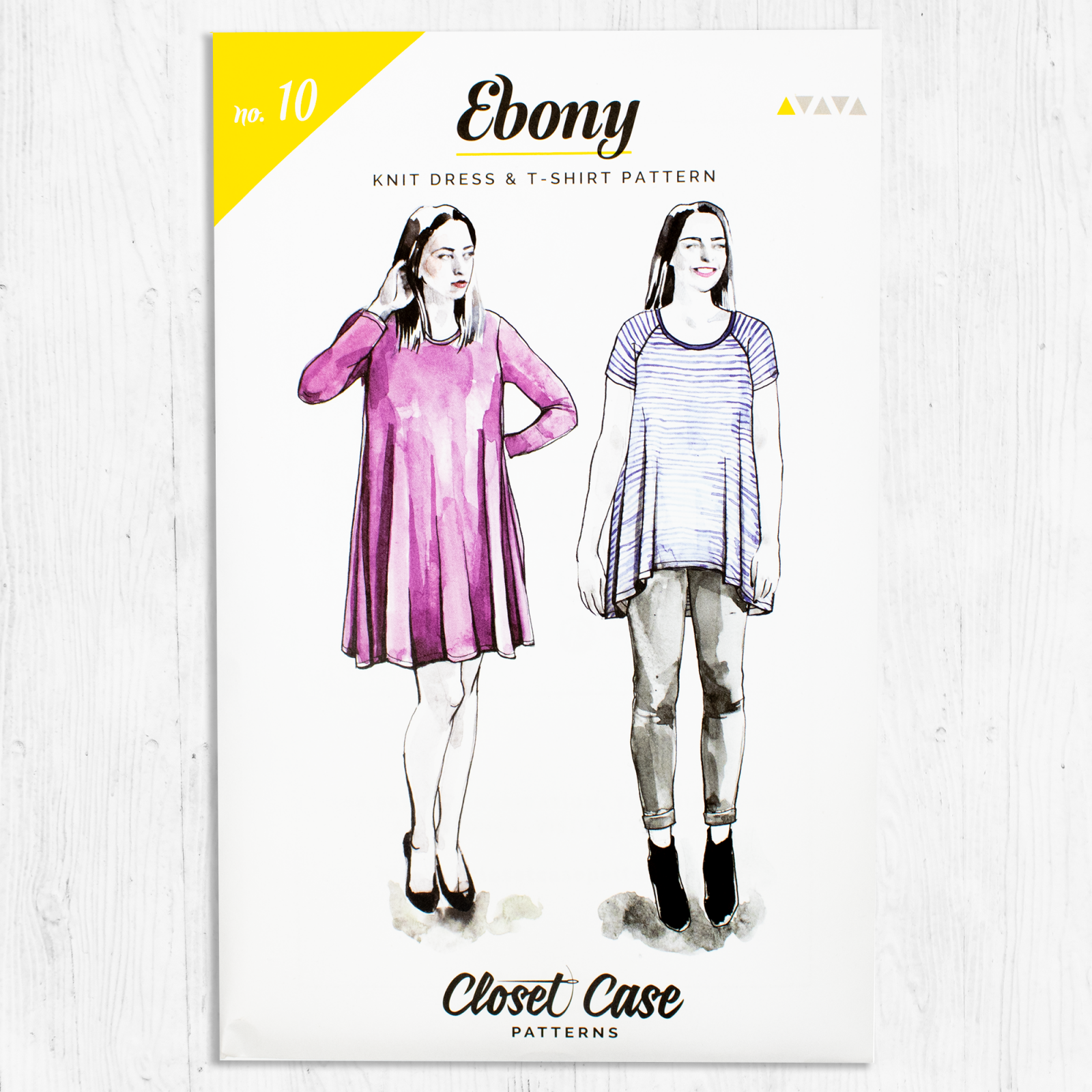 Closet Core Patterns - Ebony Knit Dress & Tee