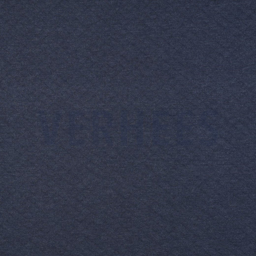 Quilted Knit - Indigo Melange