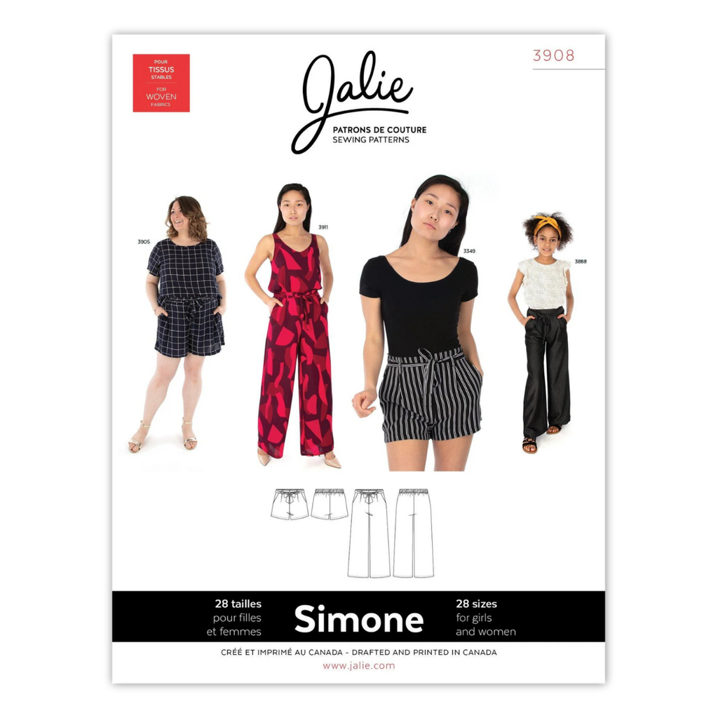 Jalie Patterns - Simone Wide-Leg Shorts and Pants