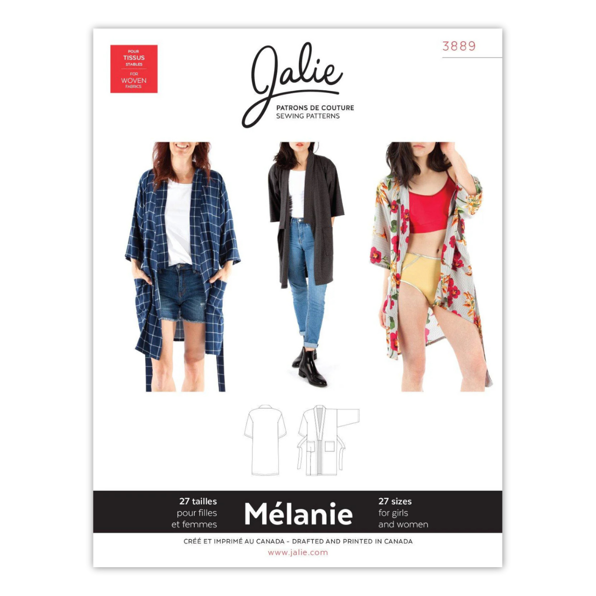 Jalie Patterns - Melanie Kimono Robe
