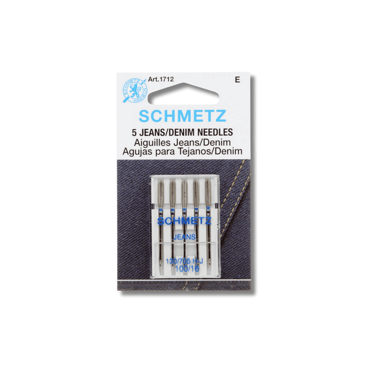 Schmetz Denim/Jeans Machine Needle Size 16/100