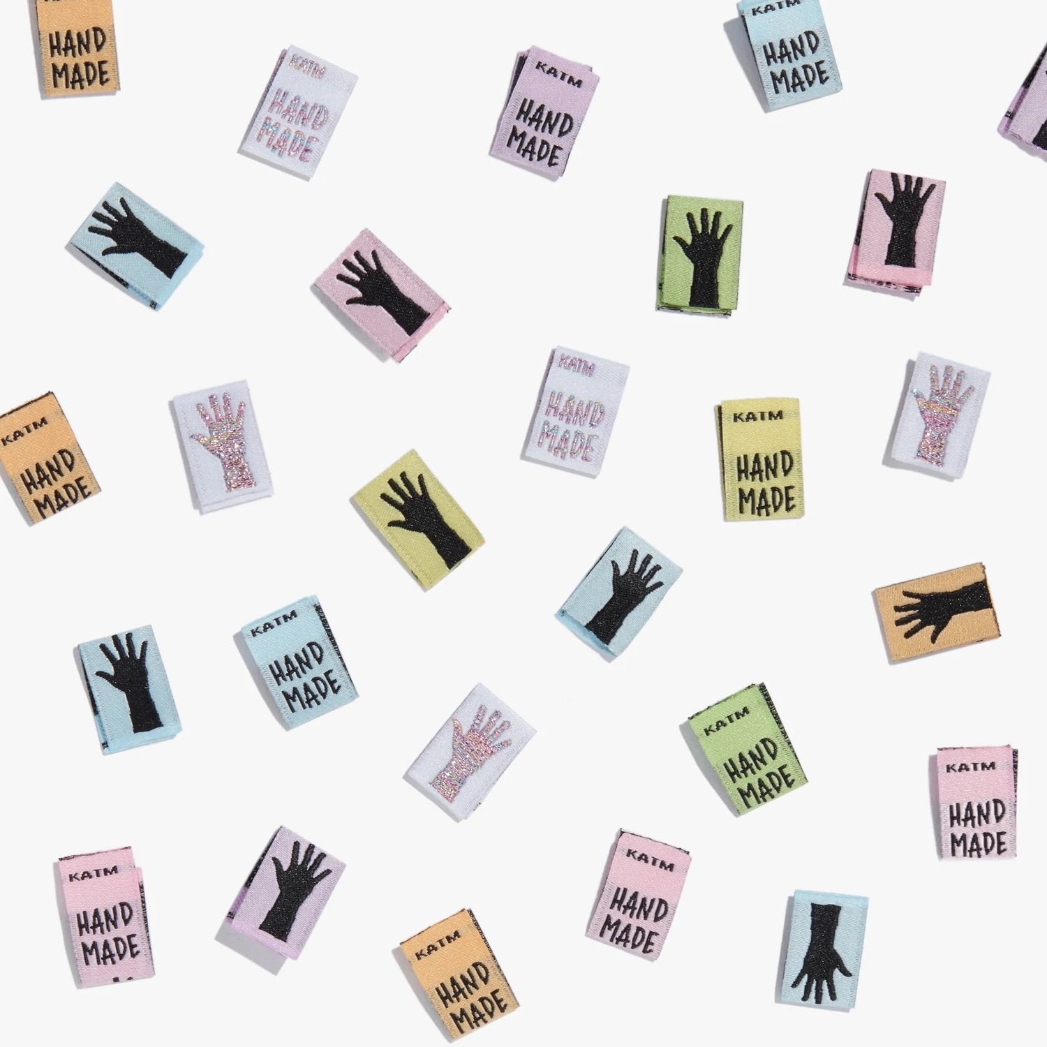 Kylie and the Machine: Garment Labels - "Rainbow Mini Hands"