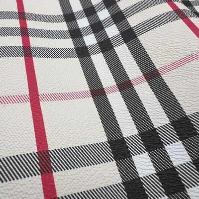 Large Tartan Plaid Vinyl - Cream