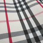Large Tartan Plaid Vinyl - Cream