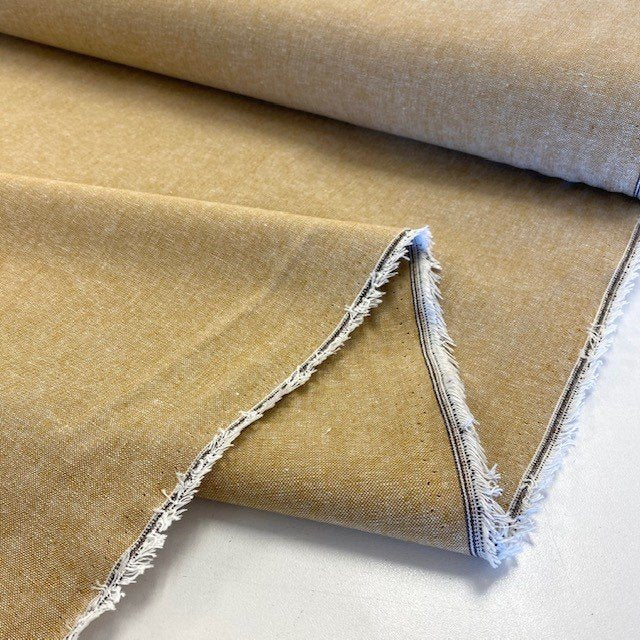 Essex Yarn Dyed Linen / Cotton Blend - Leather