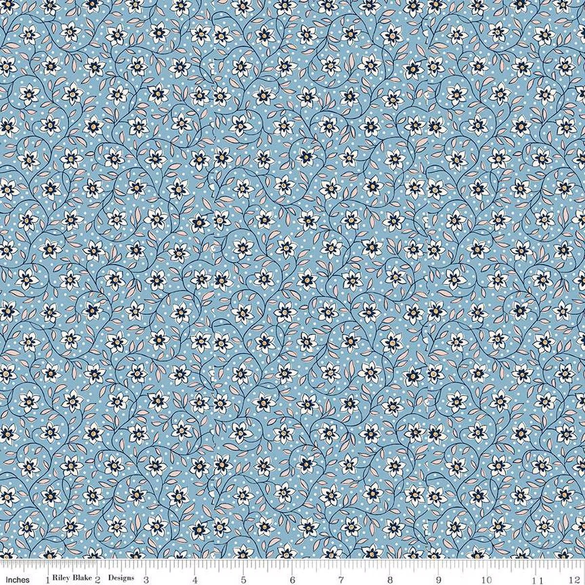 Denim Florals - Lily Trail B 