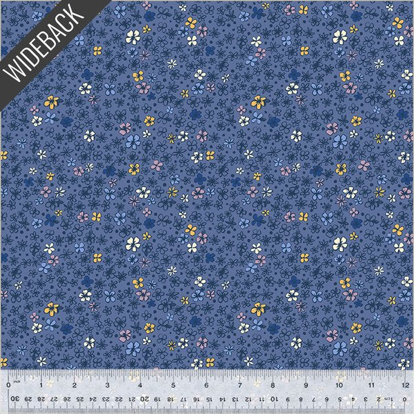 Orchard & Grove Wideback - Little Blossoms - Blue Jay