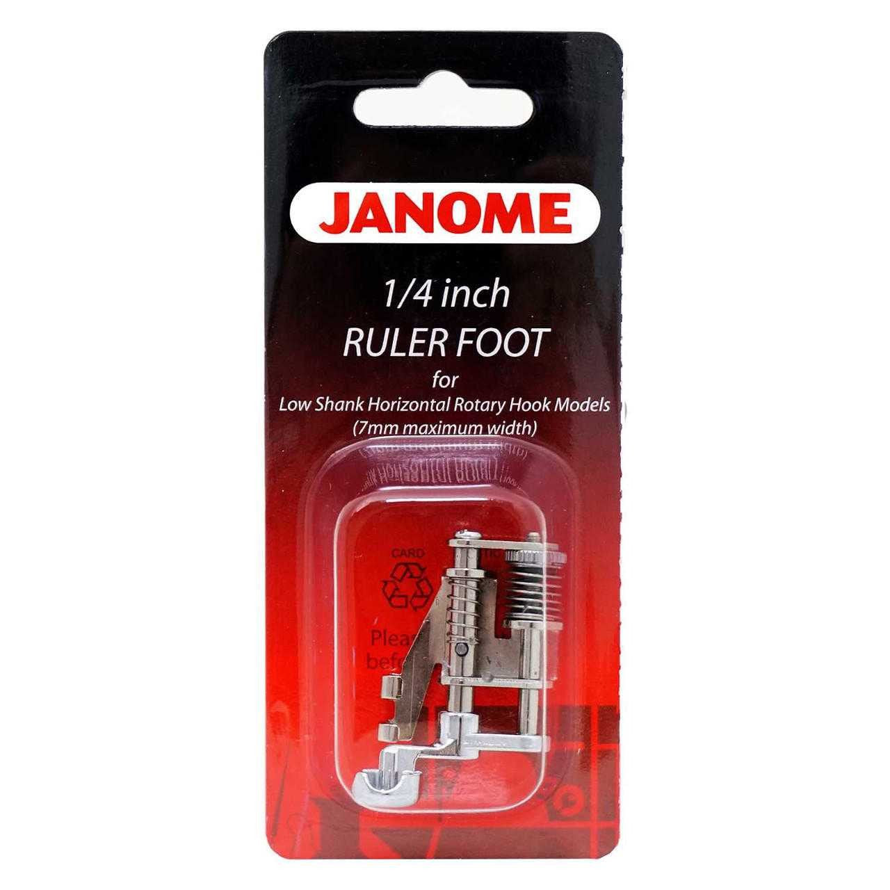 Ruler Work Quarter Inch Foot for Janome Low Shank Machines