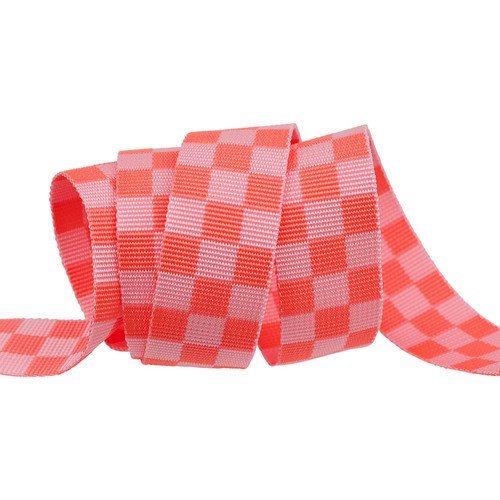 Tula Pink Webbing - Check Please - Lunar - 1-1/2" - 3yd cut