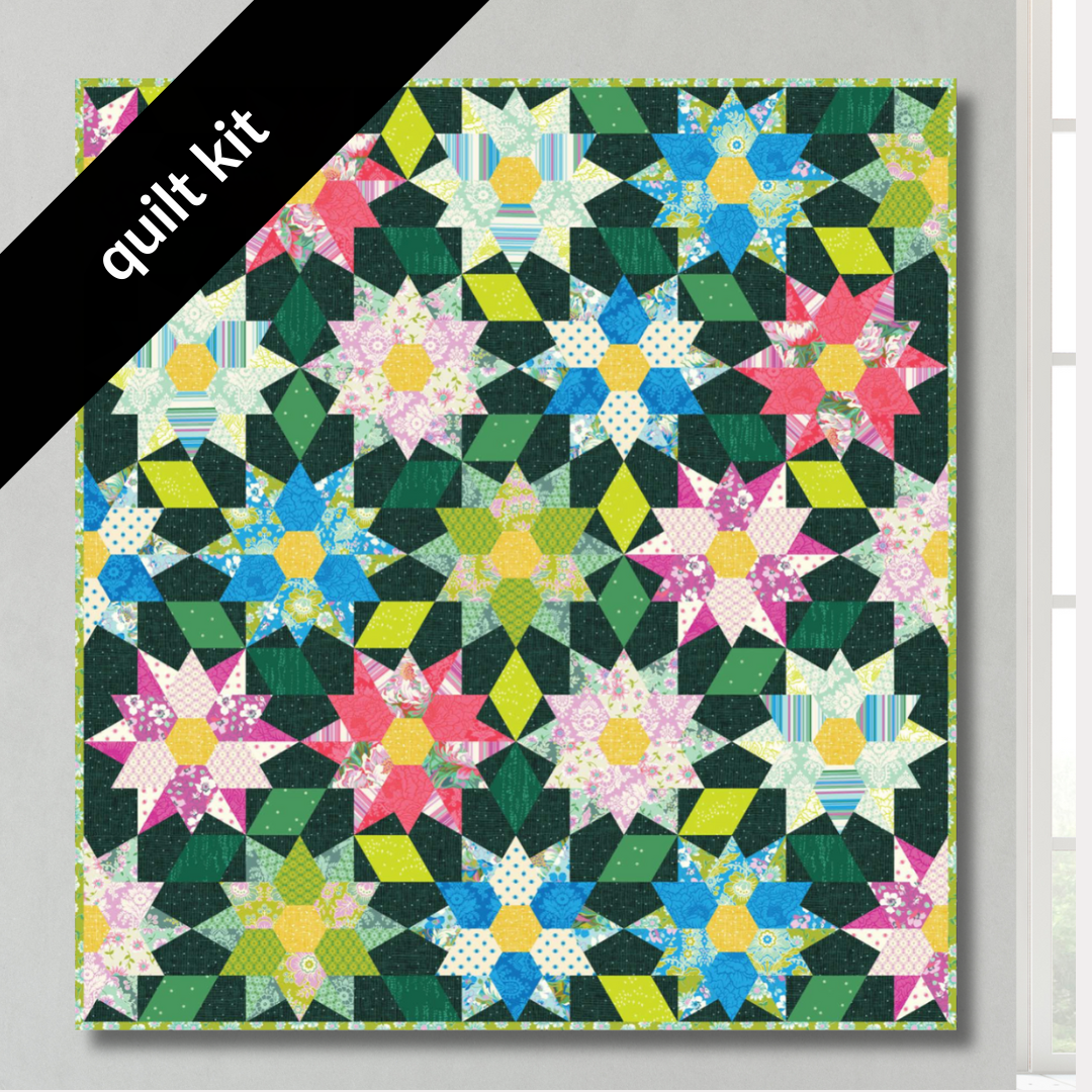 Dancing Dahlias Quilt Kit