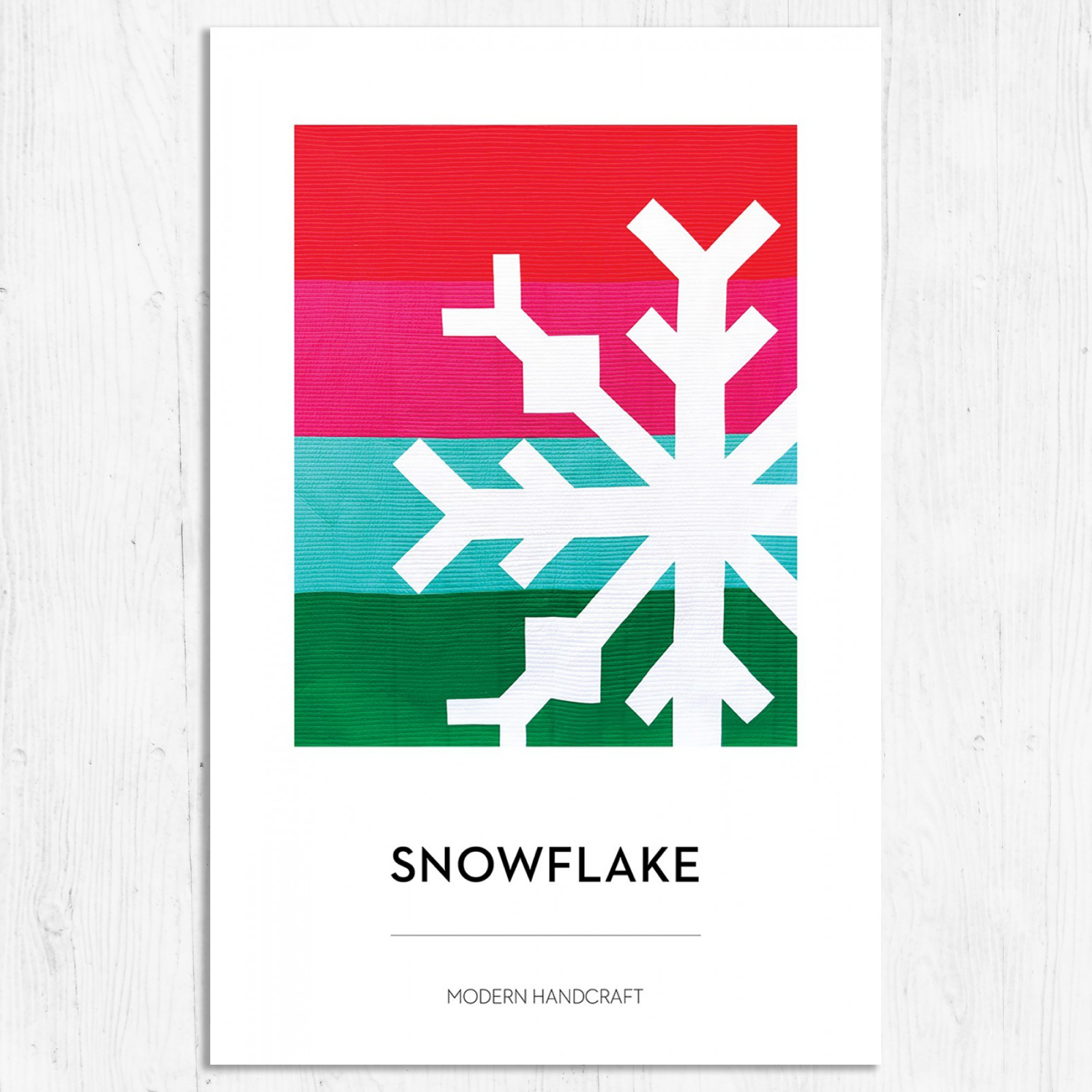 Modern Handcraft - Snowflake Quilt Pattern
