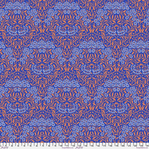 Kaffe x Morris & Co - Michaelmas Daisy - Cobalt