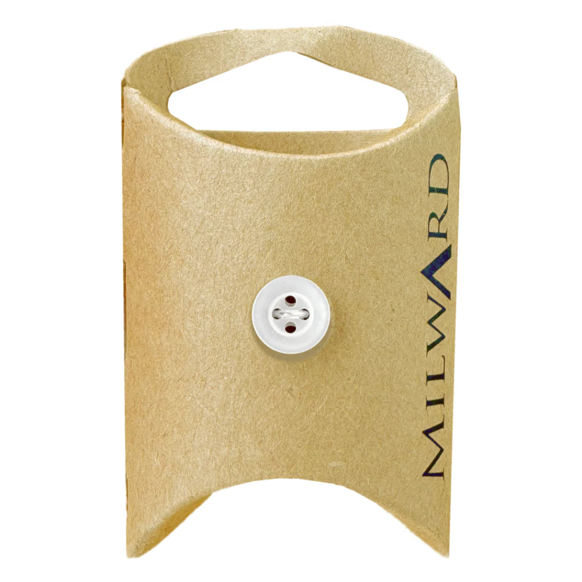 10mm White Poly 4-Hole Buttons - 12 Pack